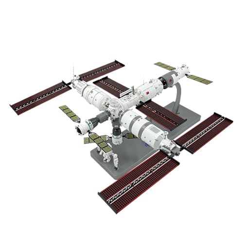 GUOXUN 1:18 China Space Tiangong Bemannte Raumstation Simulationsmodell Legierung Wissenschaft Ornamente Shenzhou XIV von GUOXUN