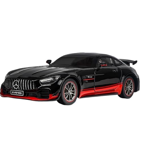 GUOXUN 1:18 Für GTR Dark Night Ghost Legierung Automodell Multifunktionale Sportwagen Sammleredition(Dark) von GUOXUN