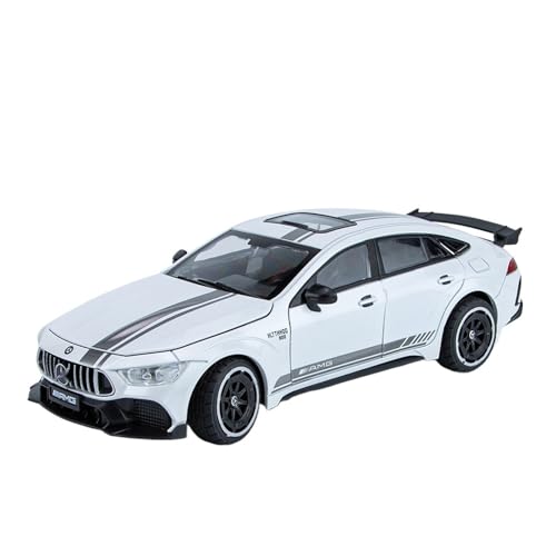 GUOXUN 1:24 Benchi AMG Verfügt Über Allrad-Stoßdämpfer Und Drückt Auf Die Karosserie, Um Die Ton- Und Lichtfunktion Zu Aktivieren(White) von GUOXUN