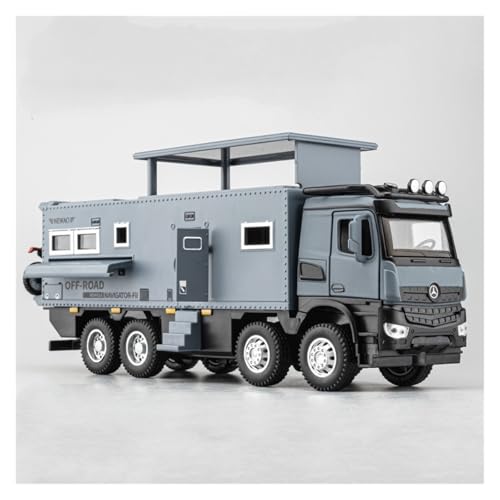 GUOXUN 1:24 for Normathison RV Model Camping Off-road Vehicle Car Model Alloy Simulation Boy Toy Car Large(1:24 Silver) von GUOXUN