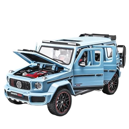 GUOXUN 1:24 Für G-Klasse Auto Nachahmung Legierung 800 Geländewagen Auto Modell Ornamente Junge Spielzeugauto(1:24 blue) von GUOXUN