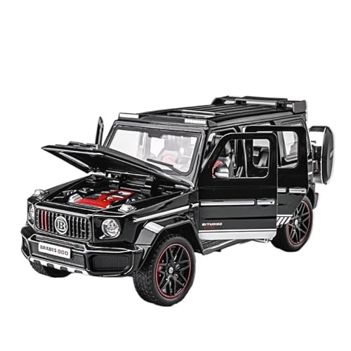 GUOXUN 1:24 Für G-Klasse Auto Nachahmung Legierung 800 Geländewagen Auto Modell Ornamente Junge Spielzeugauto(1:24 black) von GUOXUN