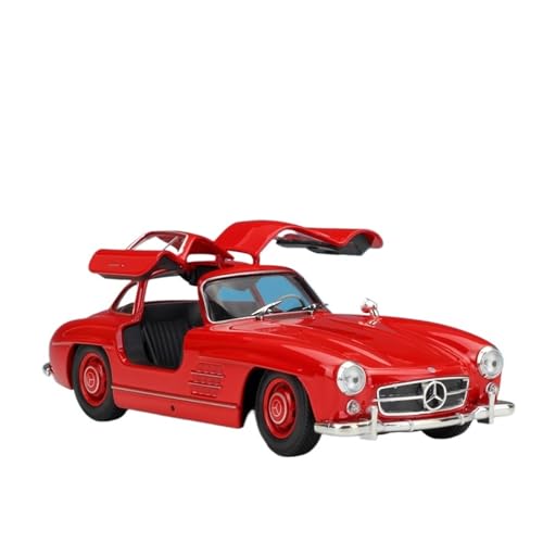 GUOXUN 1:24 Für Benz 300SL Klassische Auto Sport Auto Simulation Legierung Auto Modell Metall Ornamente(Red) von GUOXUN