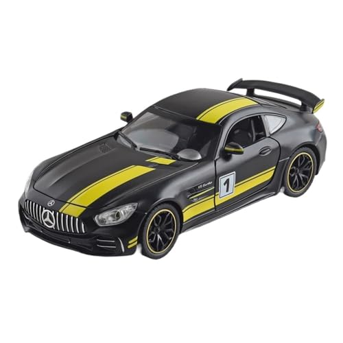 GUOXUN 1:24 Für Green Devil AMG Auto Imitiert Echtes Legierungsauto Automodell Ornamente Jungen Sammlung Spielzeug Sportwagen(1:24 black) von GUOXUN