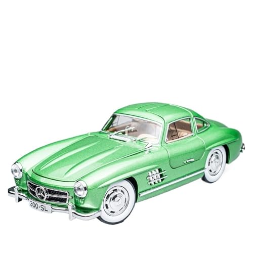 GUOXUN 1:24 Retro 300SL Sportwagen-Legierungsautomodell Kinderspielzeugauto-Ornamente-Sammlung Simulation Klassisches Automodell(Classic 300SL Sports car green) von GUOXUN