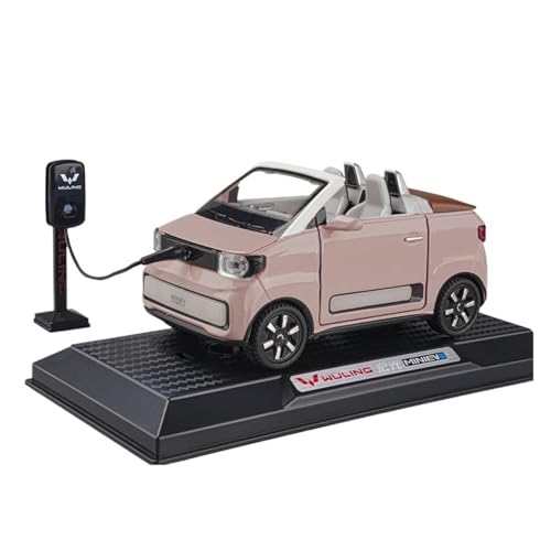 GUOXUN 1:24 Wuling Mini EV Sound und Licht Pull Back Legierung Automodell mit Mehreren Spezifikationen verfügbar(Gray Convertible) von GUOXUN