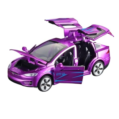 1:32 für Simulation Modell X Seite Adler tür Auto Modell Pull zurück Legierung Spielzeug Auto Kinder(Purple) von GUOXUN