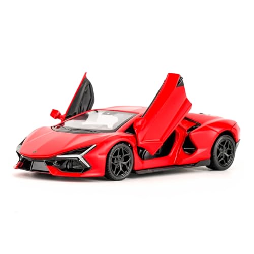 GUOXUN 1:36 für Simulation Bull Lanny Reventon Automodell Legierung Sportwagen Junge Kinderspielzeug Pull Back Auto(Lambo Reventon-red) von GUOXUN