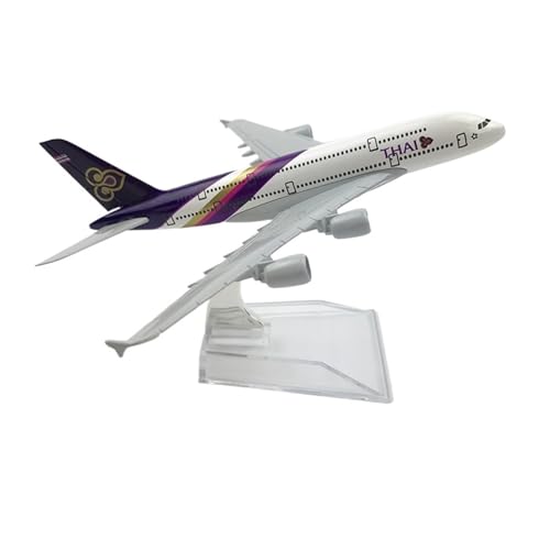 GUOXUN 1:400 Modelllegierung, Statisches Modell, Luftfahrt-Sammlungsmaßstab, Thai Airways International A380, Simulation Eines Zivilen Verkehrsflugzeugs von GUOXUN