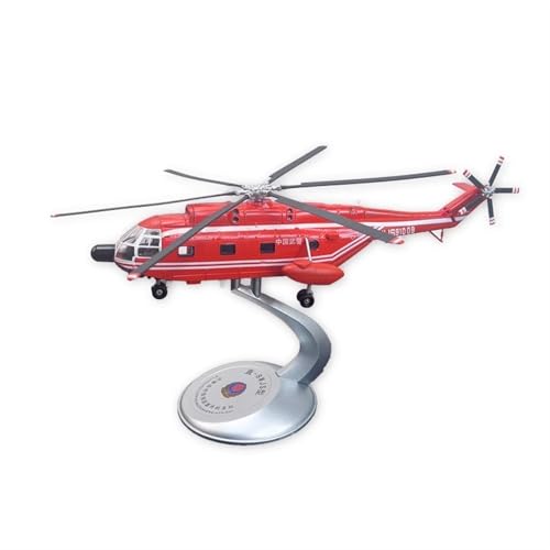 GUOXUN 1:60 Für Z-8 Hubschrauber Navy Z8 Armee 8KH Bewaffnete Polizei Legierung Simulation Flugzeug Modell Flugzeug Modell Ornamente Memorial(1:60 straight 8 Red) von GUOXUN