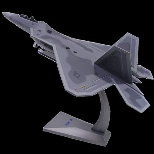 GUOXUN 1:72 für F22 Flugzeugmodell Legierung Stealth Raptor Fighter Simulation Fertig Militärische Luftfahrt Modell Ornamente von GUOXUN