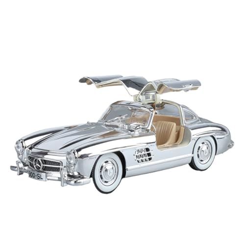 GUOXUN FÜR 1:24 Benchi 300SL Galvanisierter Oldtimer. Drücken Sie Auf Den Kopf, Um Das Licht Zu Aktivieren, Und Ziehen Sie Den Körper Nach Hinten, Um Sich Vorwärts Zu Bewegen(Multi-Colored) von GUOXUN