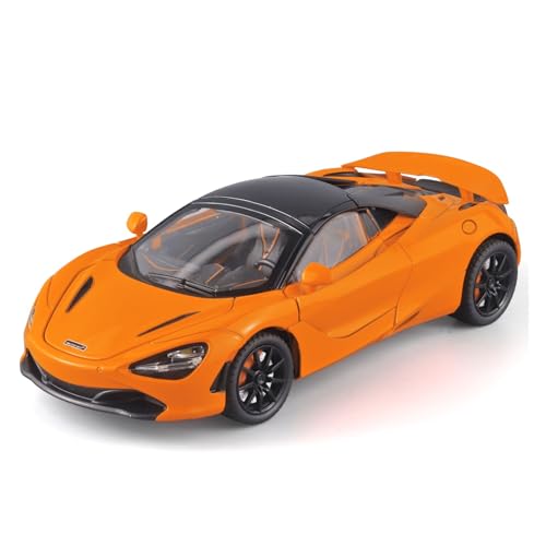 GUOXUN FÜR McLaren 720S 1:24 Pull Back Sound Und Licht Geschenk Ornament(White) von GUOXUN