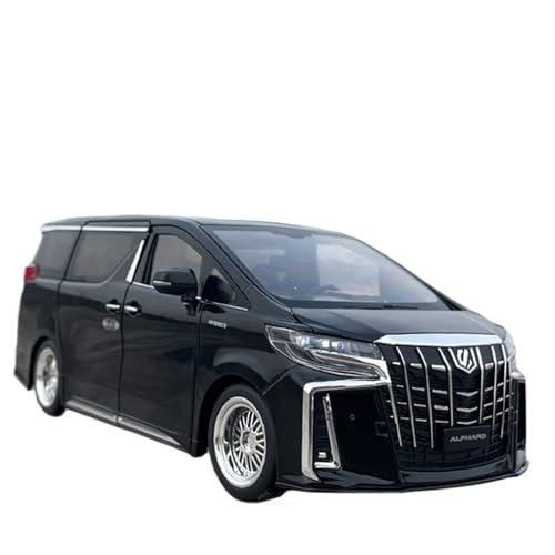 GUOXUN Für 1/18 Alloy Automodell MPV Commercial Van Automatische Tür Interessante Funktionen eignen Sich sehr gut für Anzeigen oder Spielen(Black) von GUOXUN