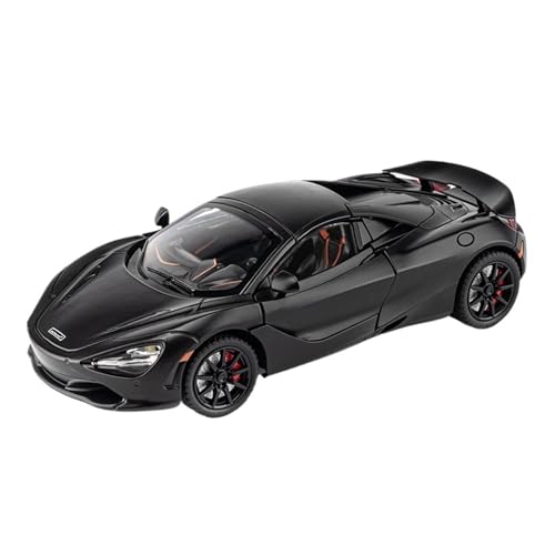 GUOXUN Für 1/24MCL 720S Simulation Auto Modell Legierung Druckguss Prozess Sound Und Licht Zurückziehen Spielzeug(Black) von GUOXUN