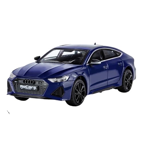 GUOXUN Für 1/24RS7 Simulation Auto Modell Legierung Druckguss Prozess Sound Und Licht Zurückziehen Spielzeug(Blue) von GUOXUN