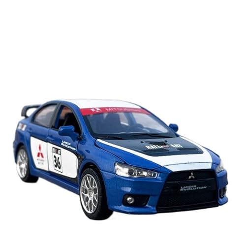 GUOXUN Für 1/32 Lancer Winghao Legierung Auto Modell Rennwagen mit Sound und Licht Spaß Funktionen perfekt für Anzeige oder Spielen(Blue) von GUOXUN