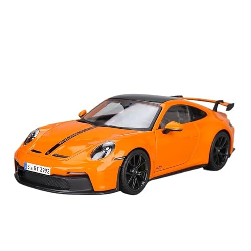 GUOXUN Für 1:18 911 GT3 Simulation Auto Modell Legierung Ornamente Sammlung(Orange) von GUOXUN