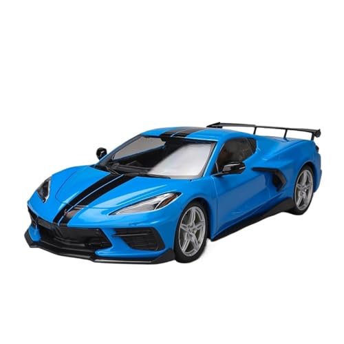 GUOXUN Für 1:18 Corvette Simulation Automodell Legierung Ornamente Sammlung(Blue) von GUOXUN