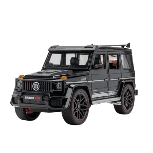 GUOXUN Für 1:18 G-Klasse Legierung Auto Modell Sammlung Ornamente G800 Offroad-Fahrzeug mit Lichtern und Soundeffekten für endlosen Spaß(Black) von GUOXUN