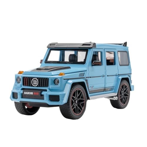 GUOXUN Für 1:18 G-Klasse Legierung Auto Modell Sammlung Ornamente G800 Offroad-Fahrzeug mit Lichtern und Soundeffekten für endlosen Spaß(Blue) von GUOXUN