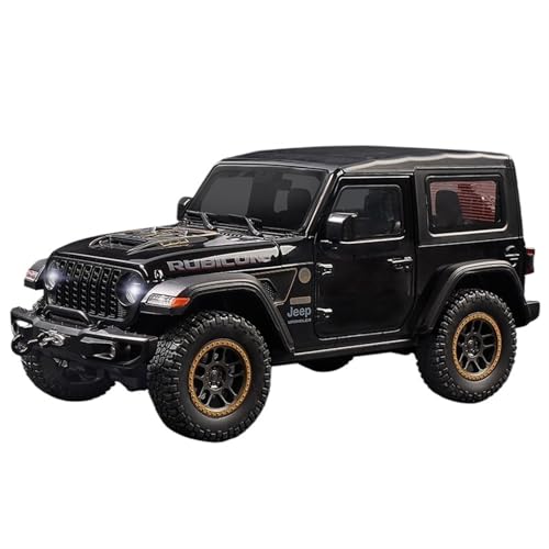 GUOXUN Für 1:18 Geländewagen-Jeep-Modelle aus Legierung. Detaillierte Sound- und Lichteffekte Sorgen für Verschiedene Überraschungen.(Black) von GUOXUN