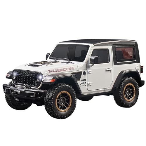 GUOXUN Für 1:18 Geländewagen-Jeep-Modelle aus Legierung. Detaillierte Sound- und Lichteffekte Sorgen für Verschiedene Überraschungen.(White) von GUOXUN