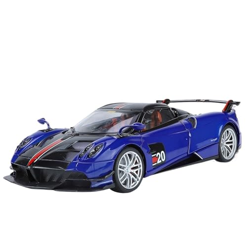 GUOXUN Für 1:18 Hua Ya HuayraBC Legierung Auto Modell Spielzeug Auto Auto Modell Ornament(Blue) von GUOXUN