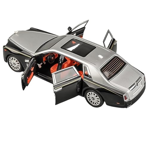 GUOXUN Für 1:18 Phantom Auto Modell Legierung Sammeln Ornamente Auto Modell Spielzeug Auto Multi-Funktion Simulierte Auto Spielzeug(Silver) von GUOXUN