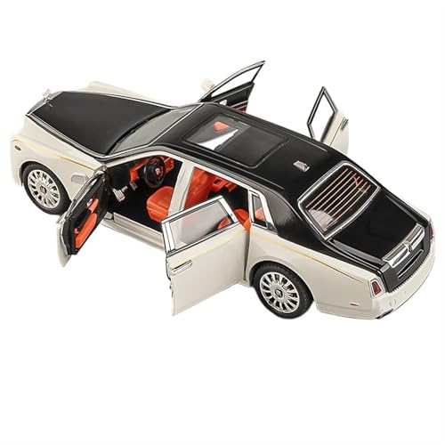 GUOXUN Für 1:18 Phantom Auto Modell Legierung Sammeln Ornamente Auto Modell Spielzeug Auto Multi-Funktion Simulierte Auto Spielzeug(White) von GUOXUN