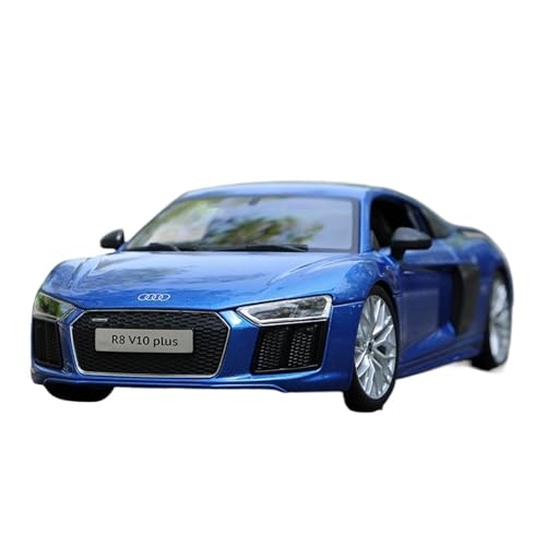 GUOXUN Für 1:18 R8V10 Plus Simulation Auto Modell Legierung Ornamente Sammlung(Blue) von GUOXUN