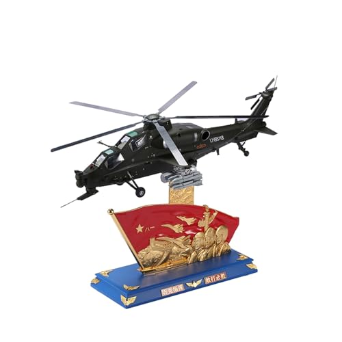 GUOXUN Für 1:24 71cm Z-10 bewaffneten Hubschrauber Modell Red Flag Base Super große Flugzeugmodell fertige Ornamente von GUOXUN