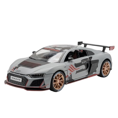 GUOXUN Für 1:24 AODI R8 Edition Legierung Auto Modell Simulation Supercar Auto Modell Sammlung(Gray) von GUOXUN