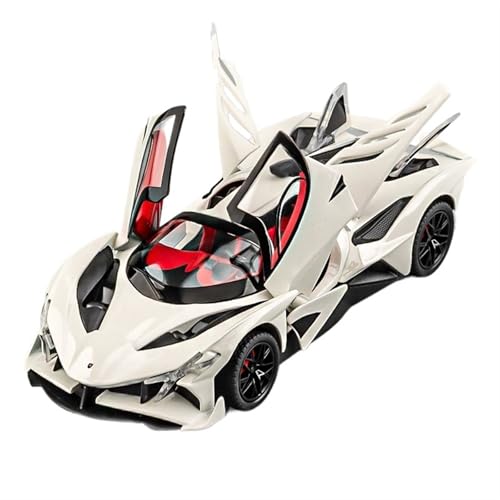 GUOXUN Für 1:24 Auto Modell Super Sport Auto Modell Legierung Mini Auto Zurückziehen Auto Modell Auto Spielzeug Auto Multi-Funktion Simulation Auto Spielzeug(White) von GUOXUN