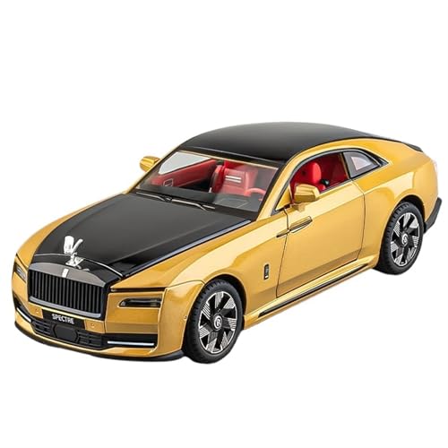 GUOXUN Für 1:24 Glänzende Auto Modell Phantom Auto Modell Legierung Sammeln Ornament Spielzeug Multi-Funktion Simulierte Auto Spielzeug(Gold) von GUOXUN