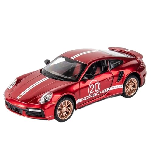 GUOXUN Für 1:24 Track Version TurboS Special Edition Sportwagen GT3 Modell Dekoration Langlebig Und Robust Mit Einem Exquisiten Aussehen(Red) von GUOXUN