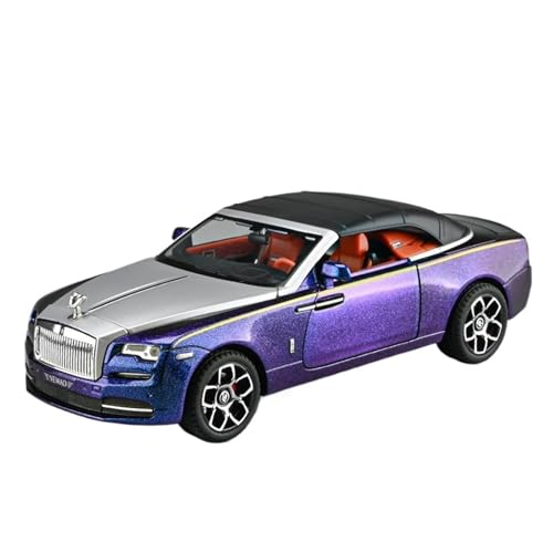 GUOXUN Für 1:24 Yao Ying Automodell Legierung Auto Cabrio Automodell Ornament Mit Exquisitem Aussehen(Purple) von GUOXUN