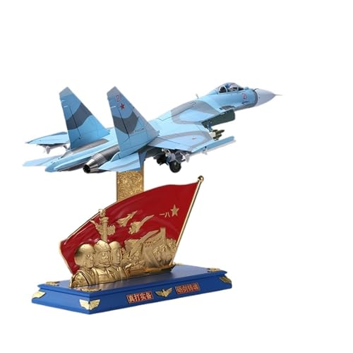 GUOXUN Für 1:32 72 cm SU Su-27 Flugzeugmodell Red Flag Base Supergroßes Flugzeugmodell Legierung Kampfflugzeug Modell Ornamente von GUOXUN