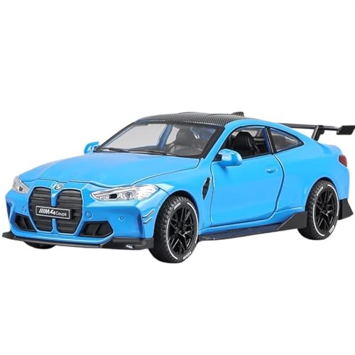 GUOXUN Für 1:32 M4 Coupe Legierung Auto Modell Sportwagen Mit Langlebig Und Robust Mit Einem Exquisiten Aussehen(Blue) von GUOXUN