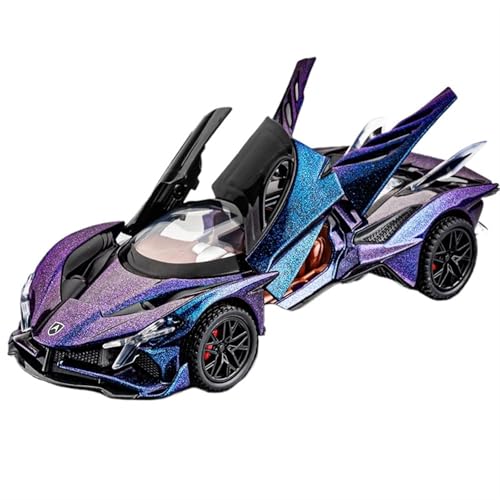 GUOXUN Für 1:32 Sun God Alloy Car Model Supercar Car Model Collection Ornament Toy Car(Purple) von GUOXUN