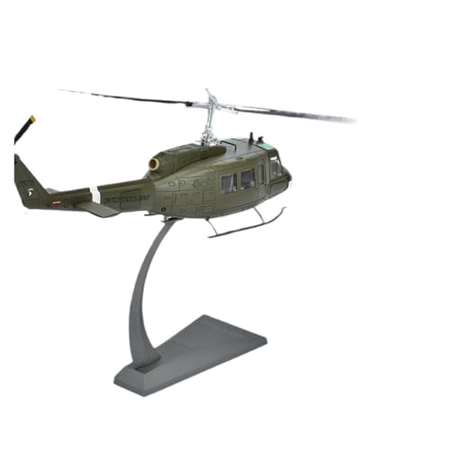 GUOXUN Für 1:48 UH-1 Hubschraubermodell UH1 Huey Flugzeugmodell Simulation Legierung US Militärflugzeugmodell Fertige Ornamente von GUOXUN