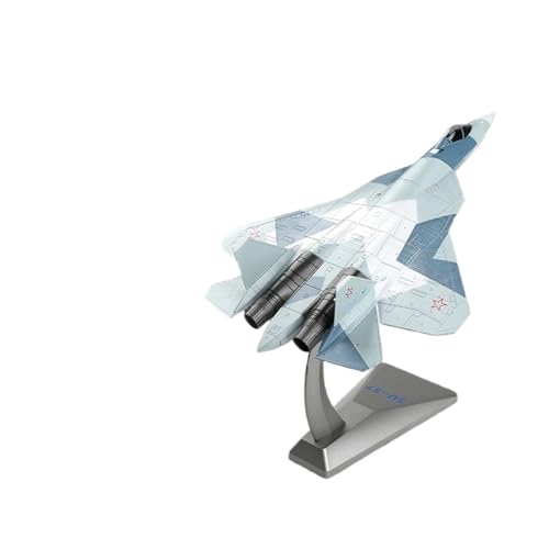 GUOXUN Für 1:72 Su-57 Modell Russisches Su-57 Kampfflugzeug Modell Simulation Legierung Flugzeug Modell Fertig Ornamente von GUOXUN