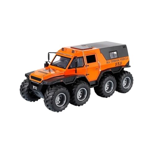 GUOXUN Für Avtoros Shaman Amphibious All-Terrain Vehicle Alloy Model Im Maßstab 1:24, Sound Und Licht, Spielzeug Für Zurückziehen(Orange) von GUOXUN