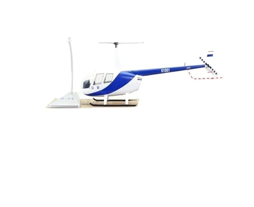 GUOXUN Für Hubschraubermodell Robinson R44 Hubschraubermodell Ornamentsammlung Legierungsmodell(Blue) von GUOXUN