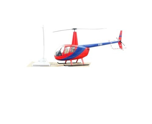 GUOXUN Für Hubschraubermodell Robinson R44 Hubschraubermodell Ornamentsammlung Legierungsmodell(Red) von GUOXUN