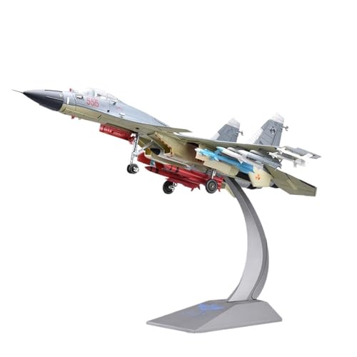 GUOXUN Für J-15 Flugzeugmodell Legierung J-15 Fighter Fertigprodukt J15 Flying Shark Basierendes Flugzeug(1:48-Gray) von GUOXUN