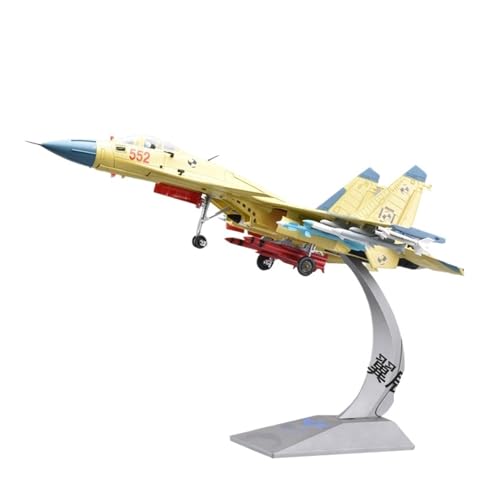 GUOXUN Für J-15 Flugzeugmodell Legierung J-15 Fighter Fertigprodukt J15 Flying Shark Basierendes Flugzeug(1:48-Yellow) von GUOXUN