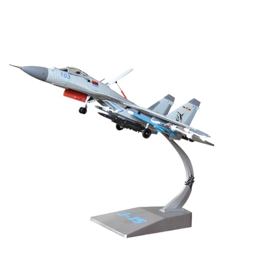 GUOXUN Für J-15 Flugzeugmodell Legierung J-15 Fighter Fertigprodukt J15 Flying Shark Basierendes Flugzeug(1:72-Gray) von GUOXUN