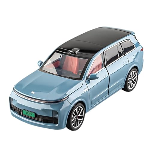 Für L9 Automodell 1:24 Modell Legierung Simulation Sammlung Kinderspielzeugauto New Energy Car Boy Large(L9 Blue) von GUOXUN