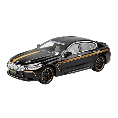 GUOXUN Für Maßstab 1/24: BMW M8 Legierungs-Druckguss-Auto-Modell, Spielzeug-Pull-Back-Auto(Black) von GUOXUN